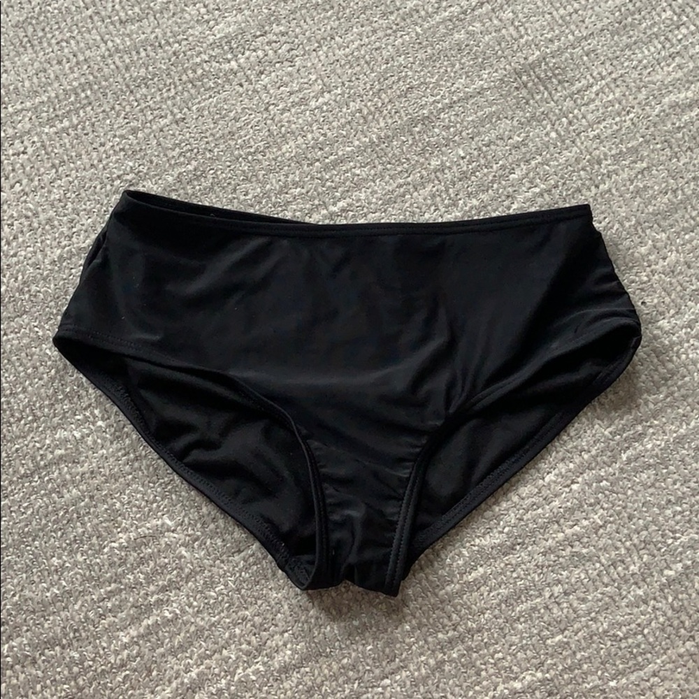 Black hipster bikini bottoms